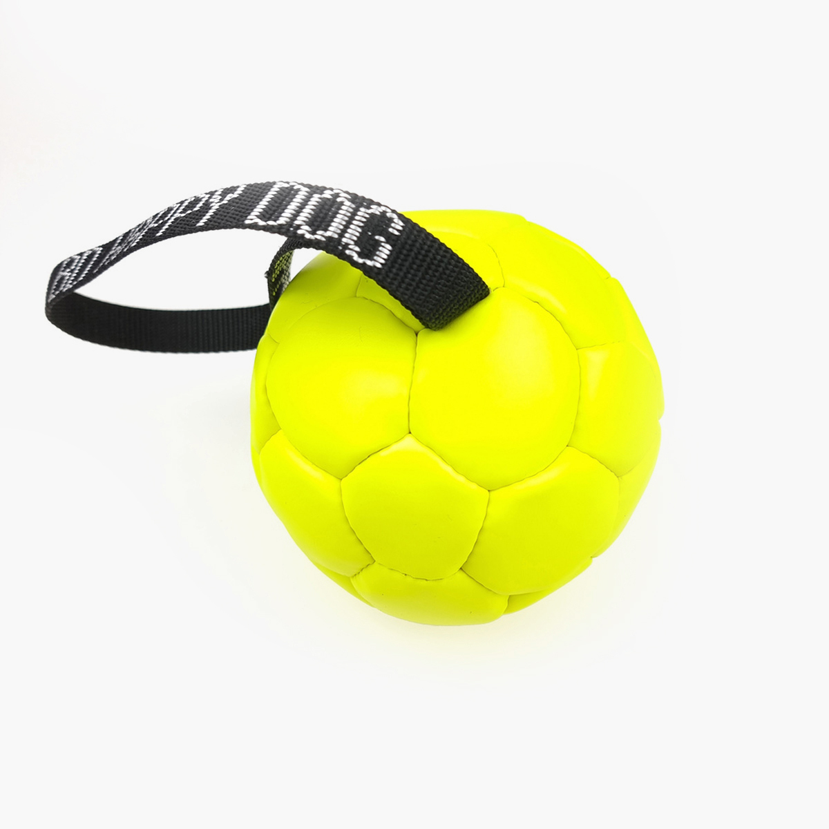 BD Piłka dla psa z uchwytem - ekologiczna skóra - obrazek 2