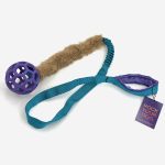 Rock&Dog Long (JW Pet) - królik - amortyzator mocny - szarpak dla psa z piłką