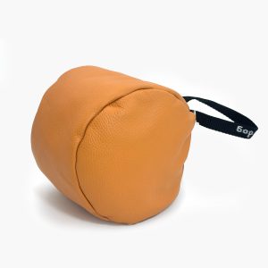 BD Piłka dla psa z uchwytem - 20 cm - naturalna skóra