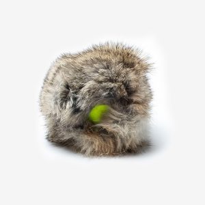 Dog&You - Piłka dla psa tenisowa z futrem królika