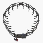 HS Kolczatka treningowa ULTRA PLUS - czarna stal nierdzewna - duże ogniwo - 60 cm