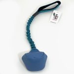 BD Piłka dla psa saszetka na amortyzatorze - 11 cm - naturalna skóra