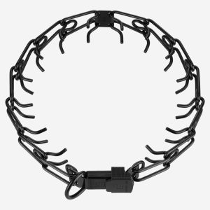 HS Kolczatka treningowa ULTRA PLUS dla małych psów - czarna stal nierdzewna - małe ogniwo - 40cm