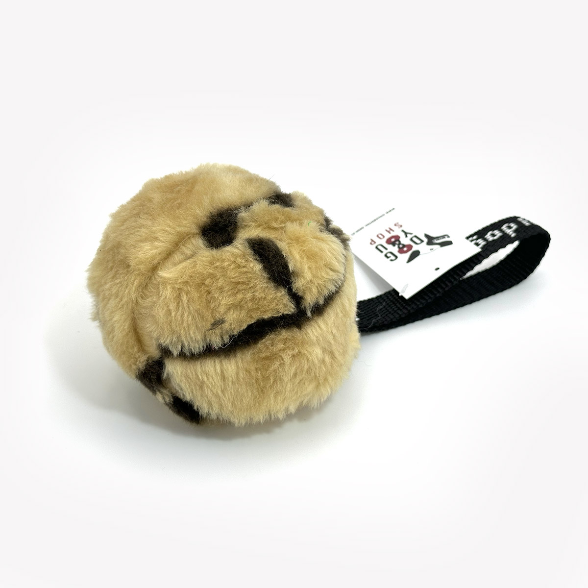 BD Piłka dla psa z uchwytem - 10 cm - plusz - obrazek 2